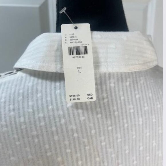 Anthropologie Pilcro Cropped Swing Blouse in White – Size Large – NWT - Picture 6 of 6